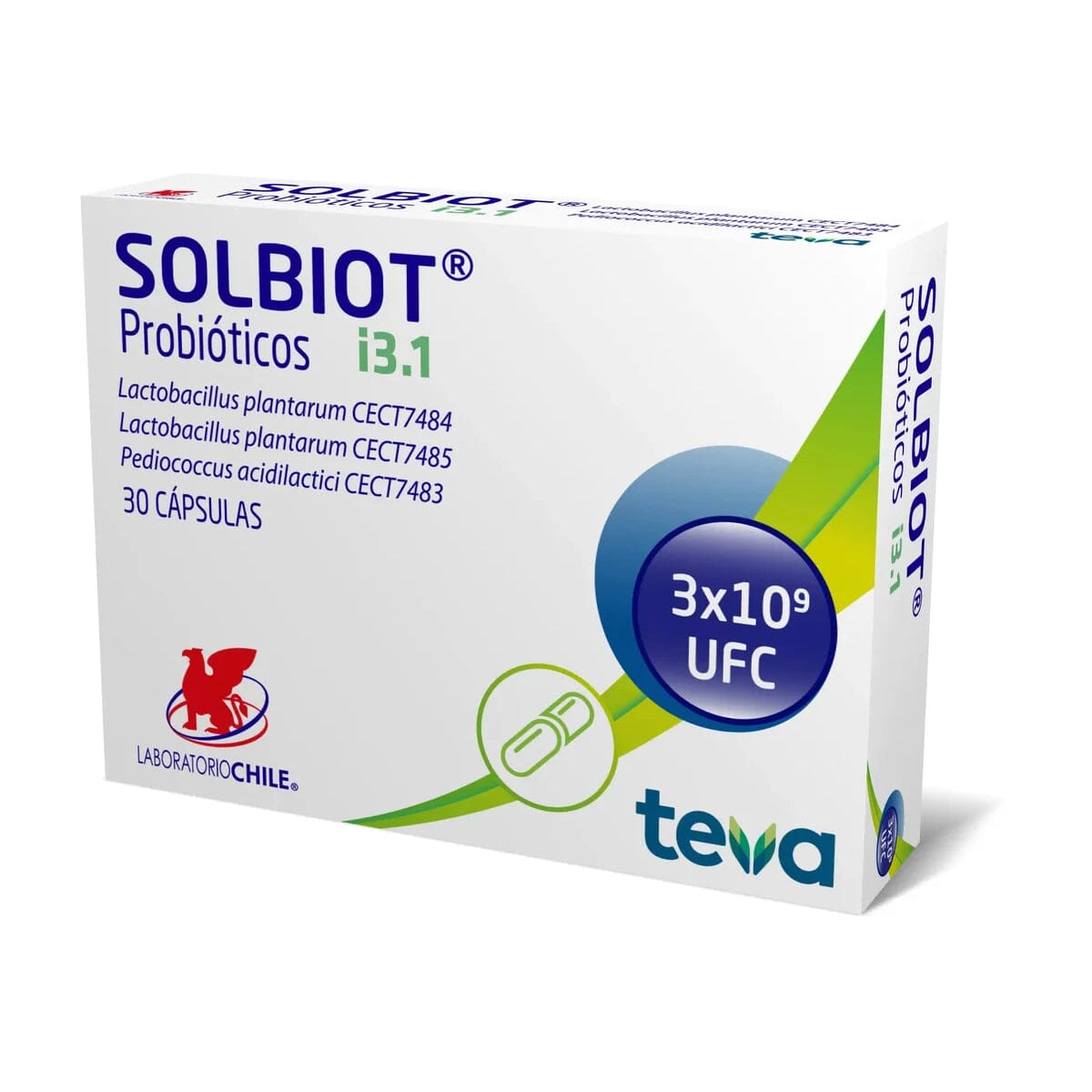 Solbiot-i Probióticos adulto x 30 cápsulas LABORATORIO CHILE